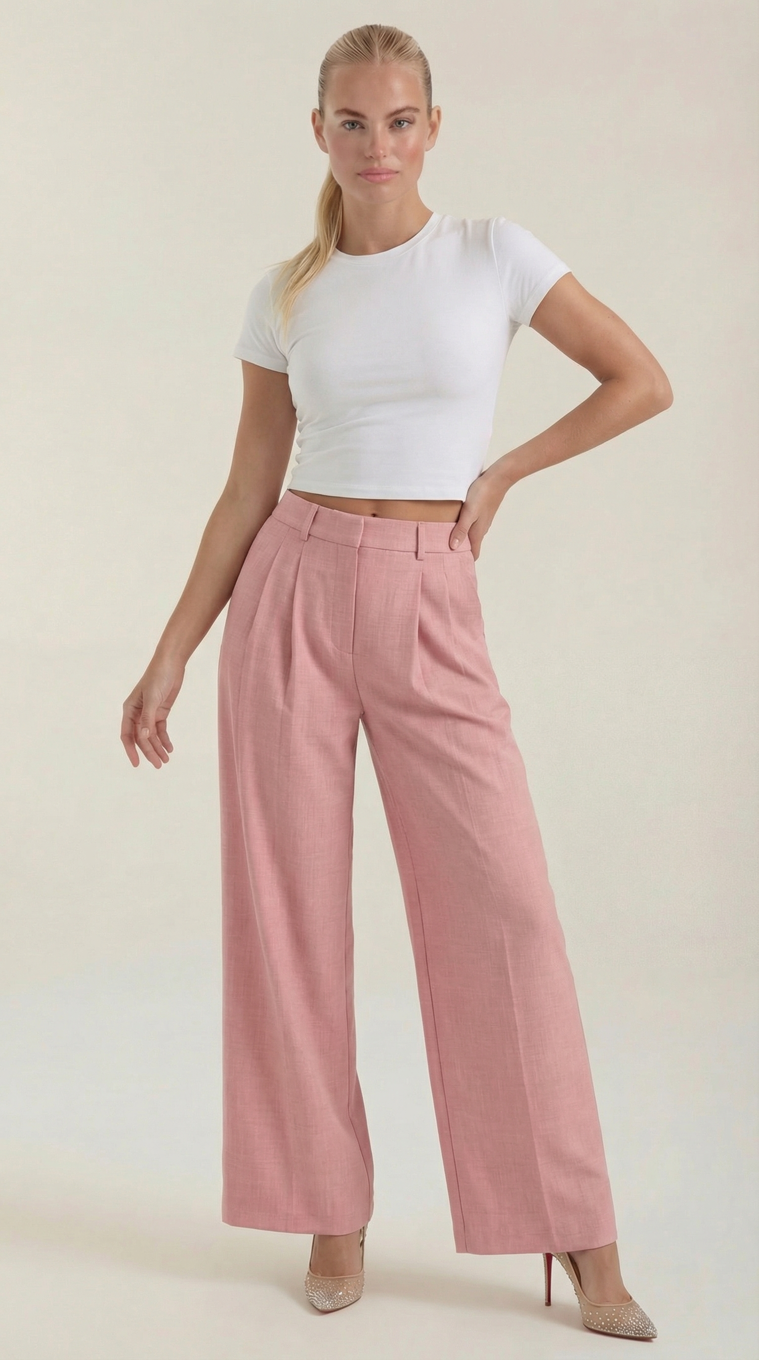 Mason | Stylish Pleated High-Rise Wide Leg Trousers 6