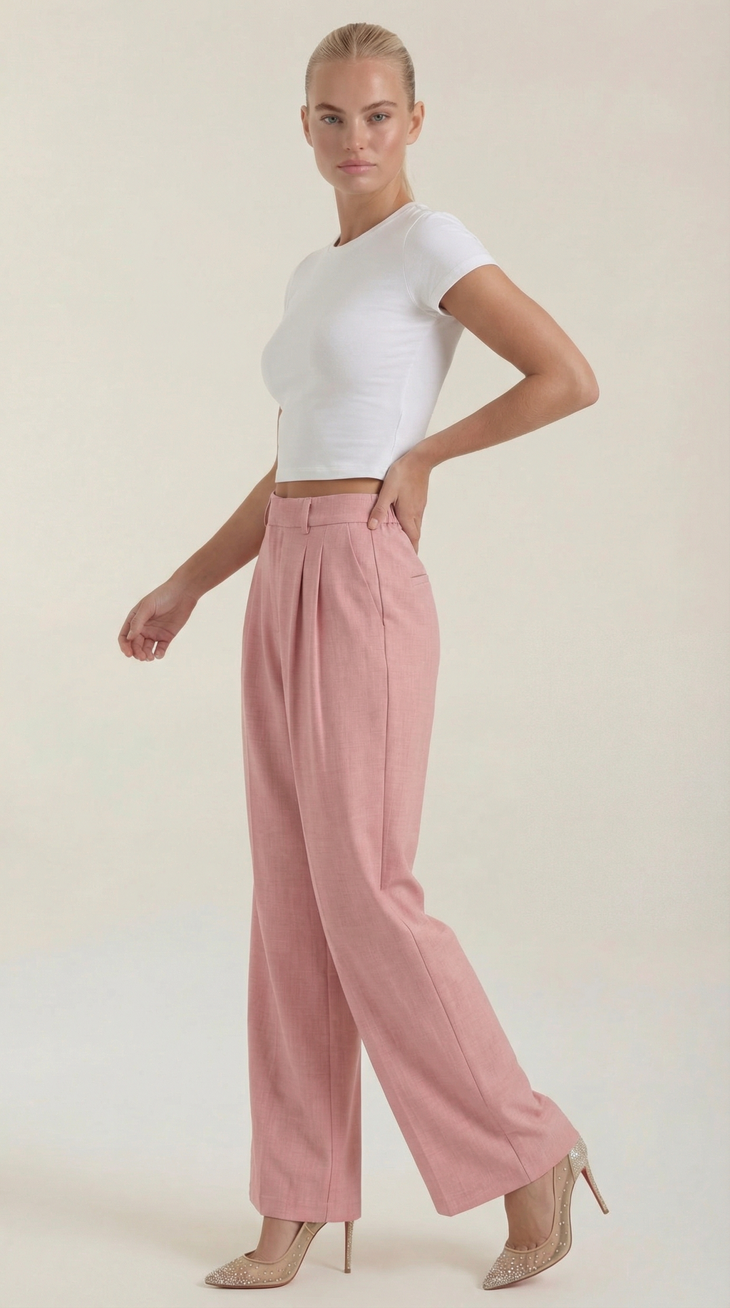 Mason | Stylish Pleated High-Rise Wide Leg Trousers 7