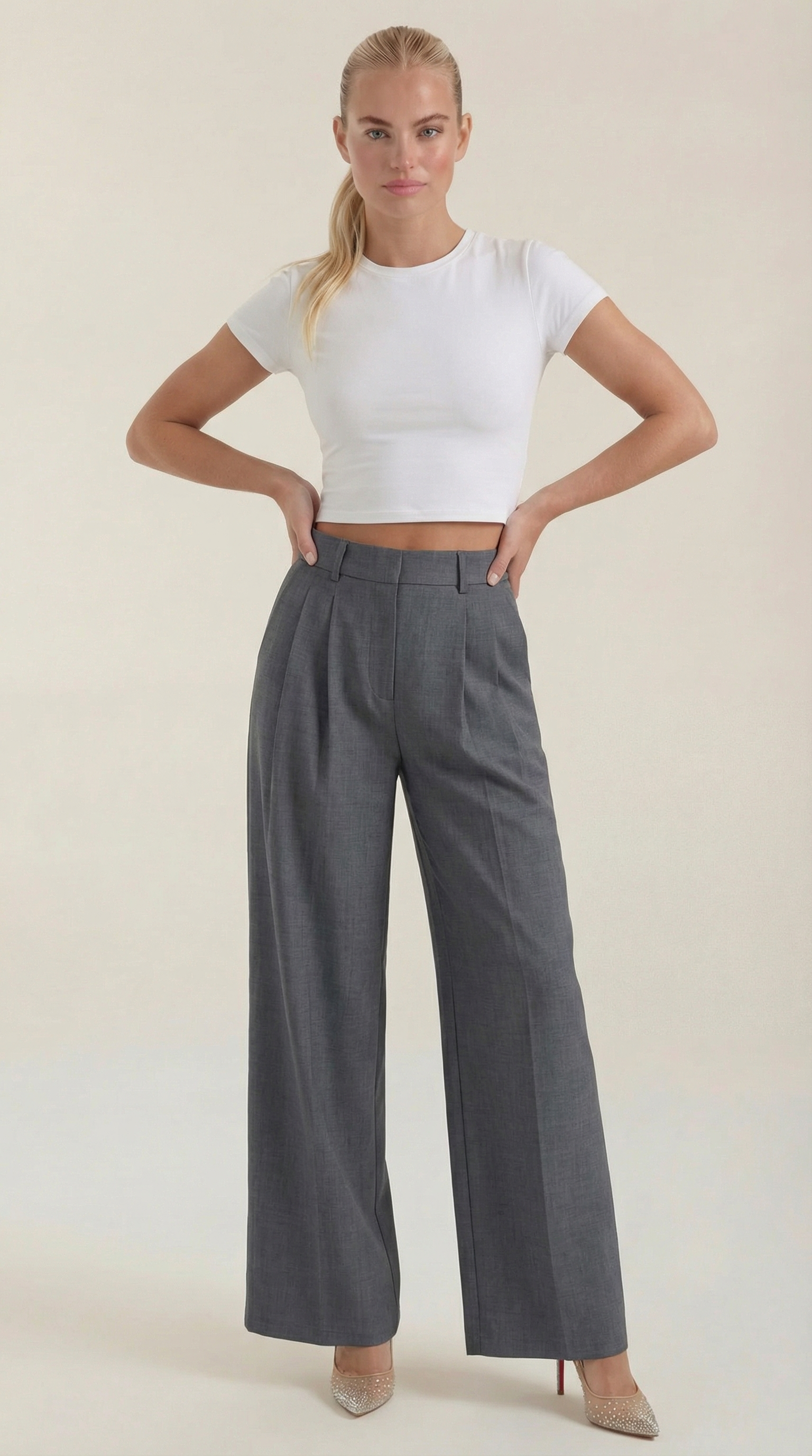 Mason | Stylish Pleated High-Rise Wide Leg Trousers 9