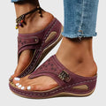 Mia | Boho Laser Cut Wedge Sandal 0