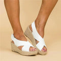 Mia | Chic Crossover Wedge Sandals for Women 0