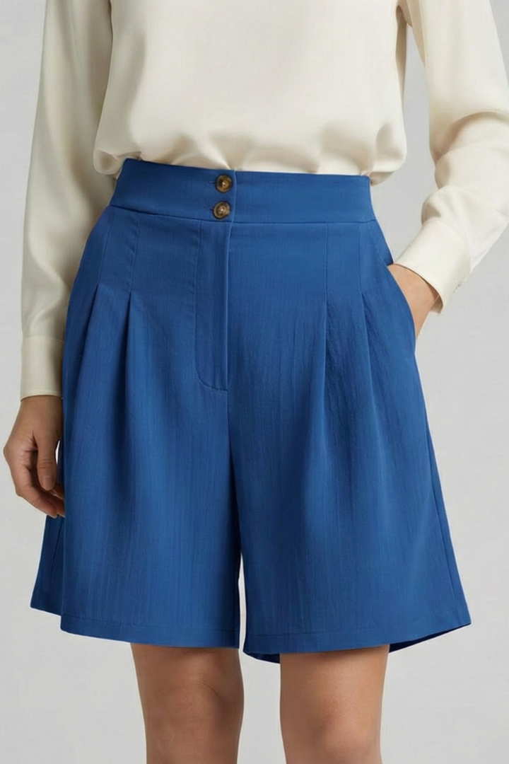 Mia | Chic High Waist Button Shorts 17