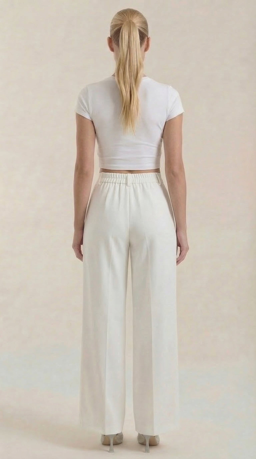 Mia | Chic High Waisted Black Wide Leg Pants 5