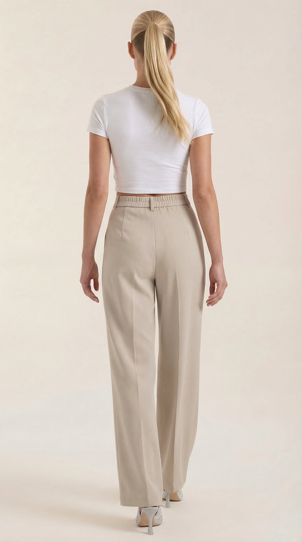 Mia | Chic High Waisted Black Wide Leg Pants 7
