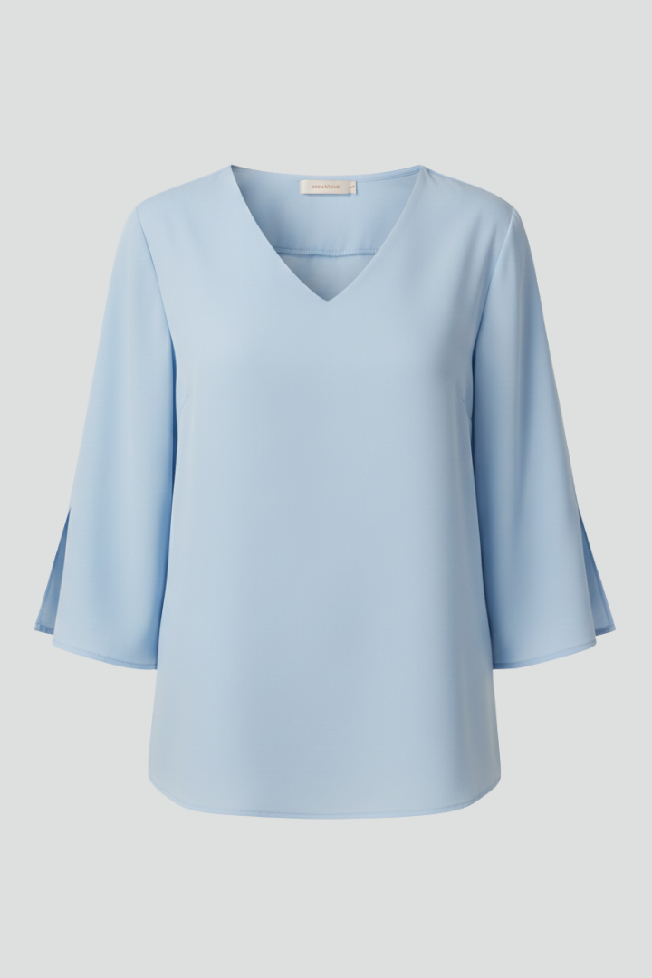 Mia | Chic White Blouse with Short Sleeves for Summer 5