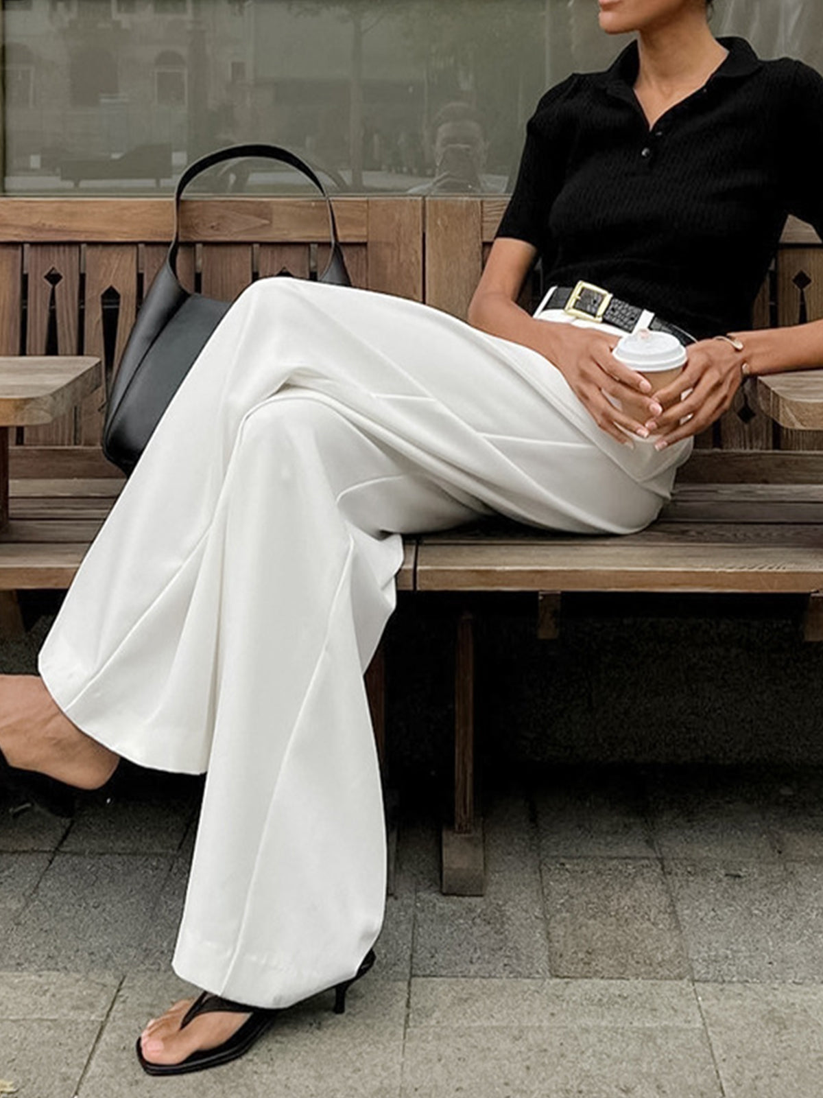 Mia | Chic Wide-Leg High-Waist Women's Pants 2