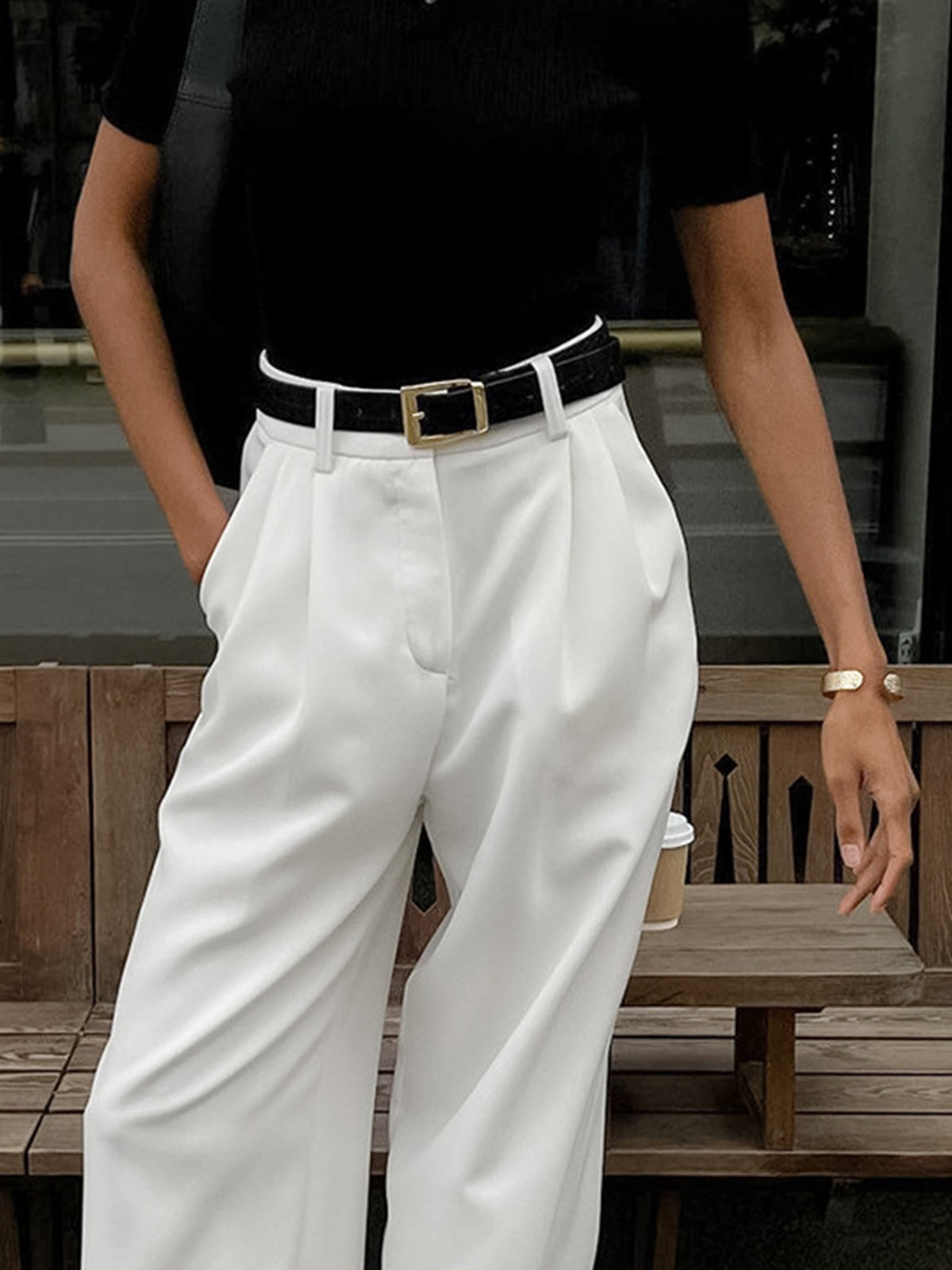 Mia | Chic Wide-Leg High-Waist Women's Pants 3