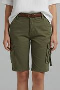 Mia | Comfortable Casual Cargo Shorts with Flap Pockets 0