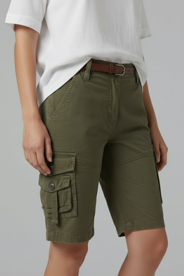 Mia | Comfortable Casual Cargo Shorts with Flap Pockets 3