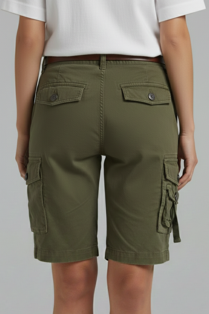 Mia | Comfortable Casual Cargo Shorts with Flap Pockets 4