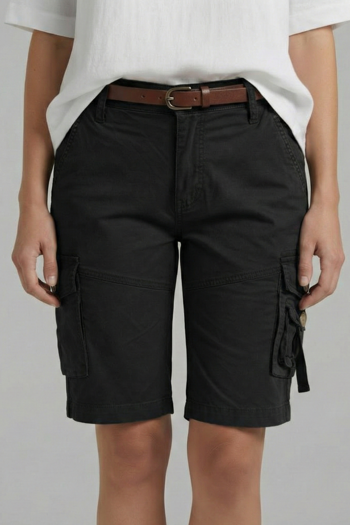 Mia | Comfortable Casual Cargo Shorts with Flap Pockets 6
