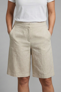 Mia | Comfortable Stretch Mid-Rise Shorts with Pockets 0