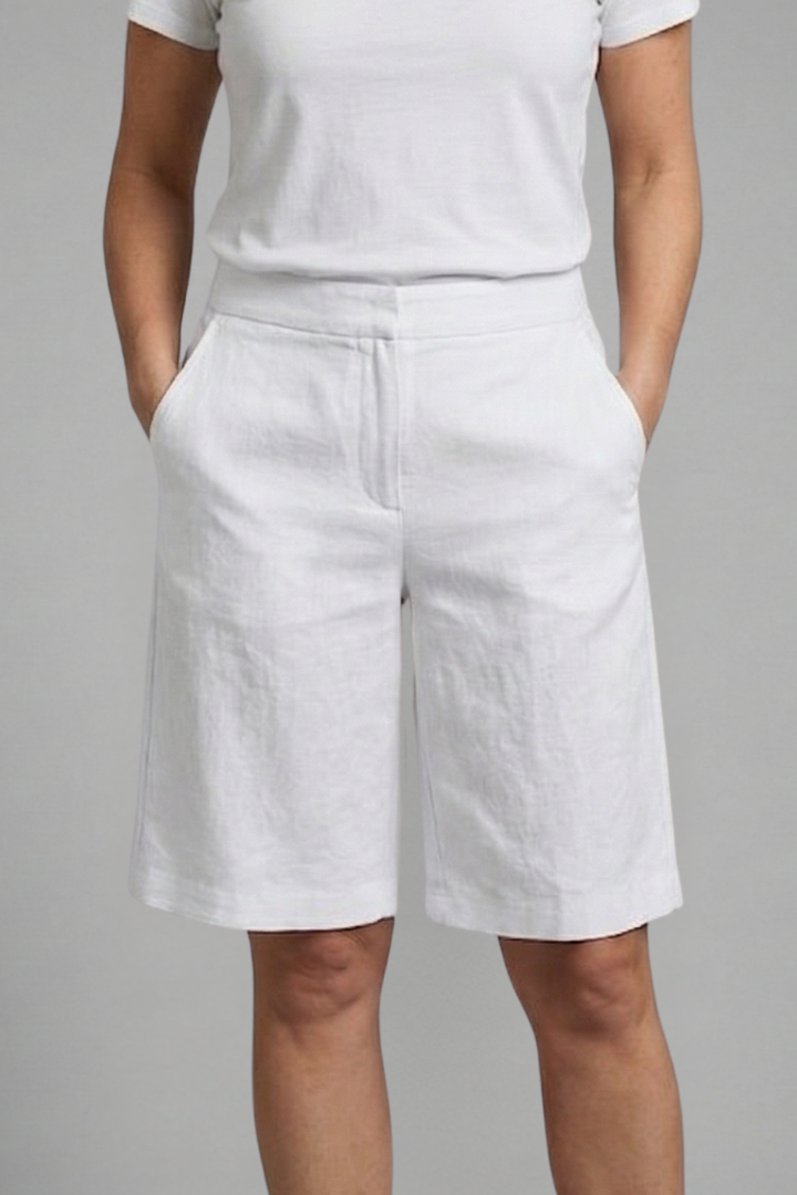 Mia | Comfortable Stretch Mid-Rise Shorts with Pockets 5