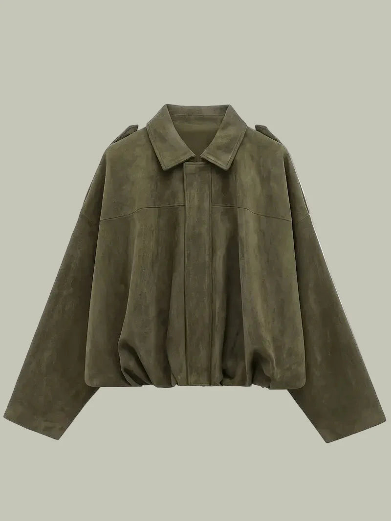 Mia | Cozy Oversized Faux Suede Womens Jacket 0