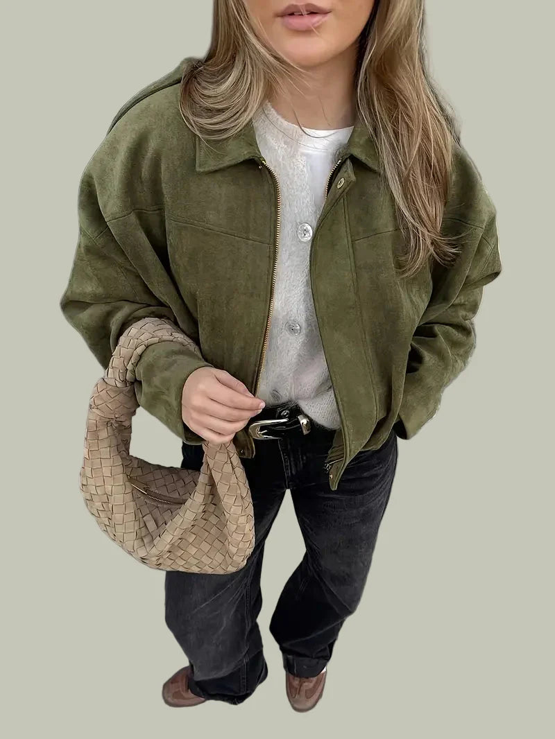 Mia | Cozy Oversized Faux Suede Womens Jacket 2