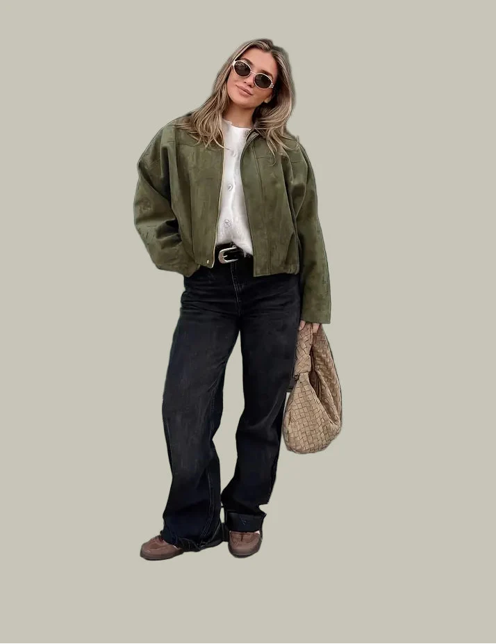 Mia | Cozy Oversized Faux Suede Womens Jacket 3
