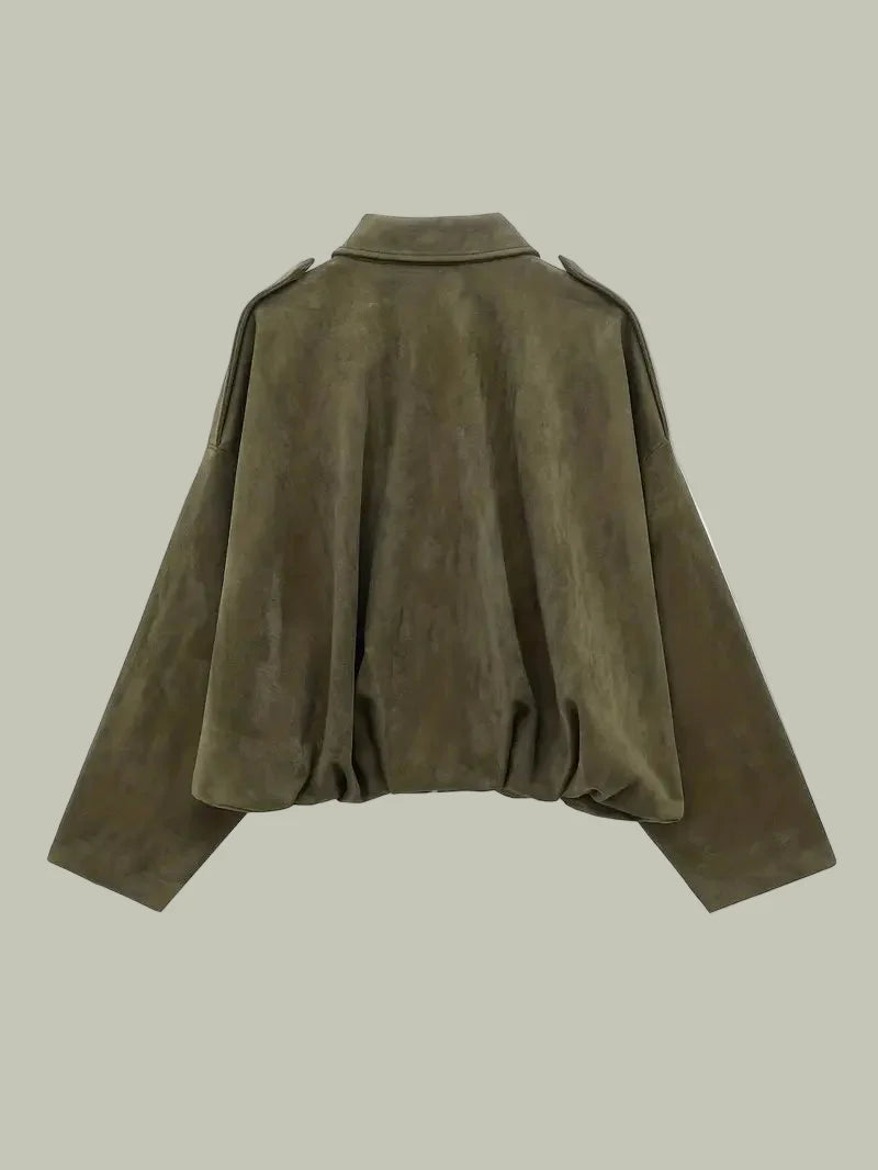 Mia | Cozy Oversized Faux Suede Womens Jacket 4