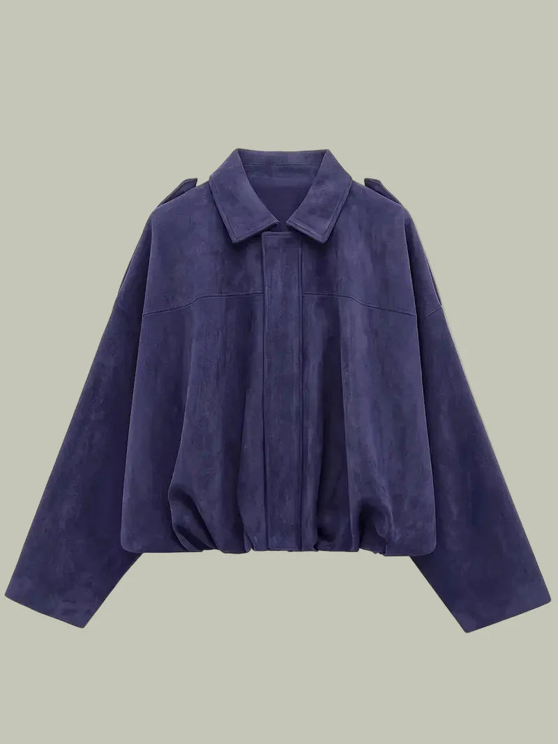 Mia | Cozy Oversized Faux Suede Womens Jacket 8