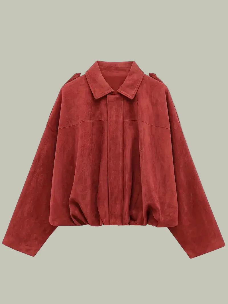 Mia | Cozy Oversized Faux Suede Womens Jacket 9