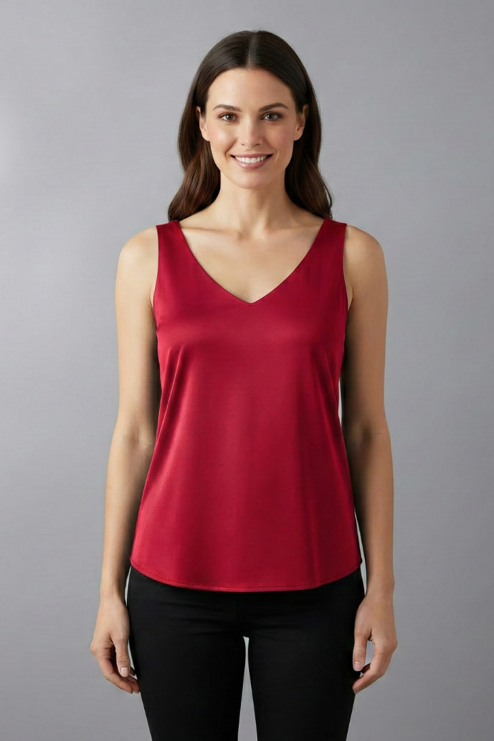 Mia | Elegant Casual Sleeveless Top with V-Neckline 4