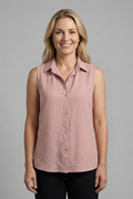 Mia | Elegant Casual Sleeveless Tunic Blouse 0
