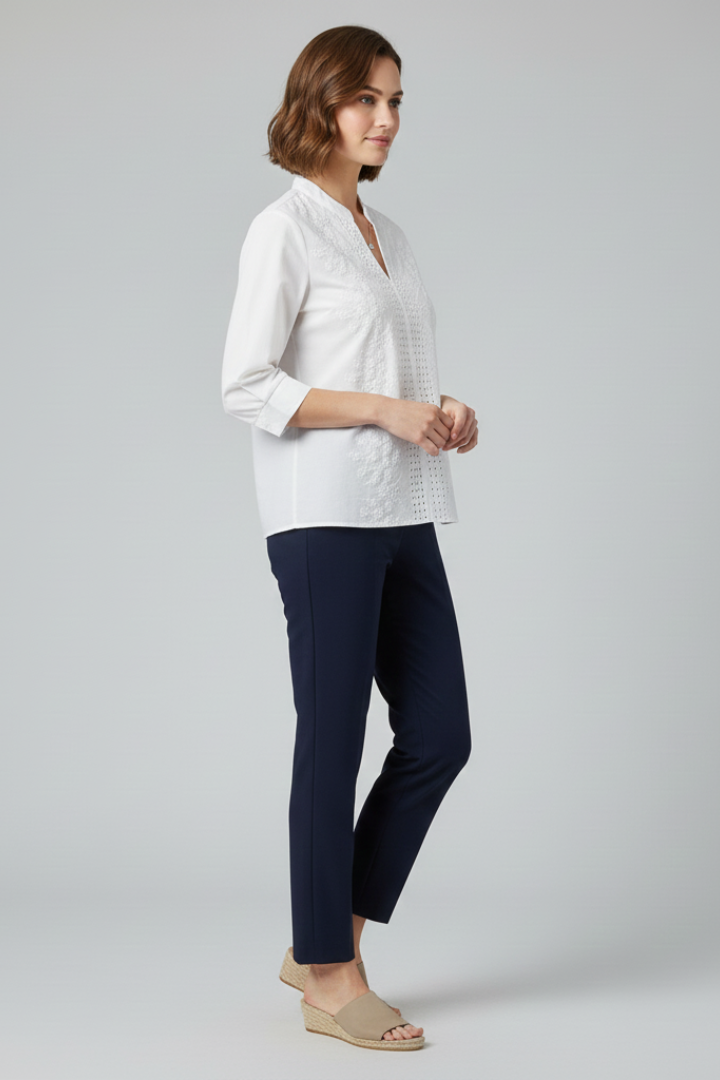 Mia | Elegant Classic Long Sleeve Blouse for Women 2