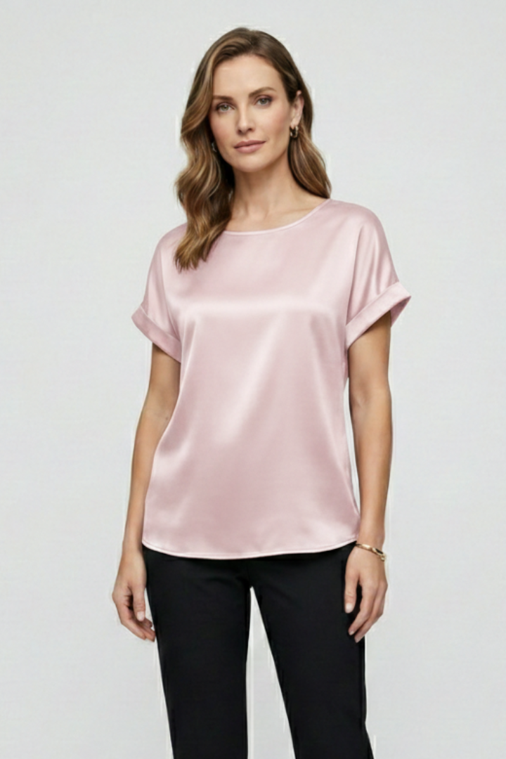 Mia | Elegant Drop-Shoulder Round Neck T-shirt 5