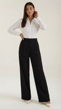 Mia | Elegant High-Rise Wide-Leg Trousers 0