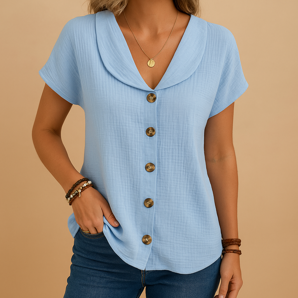 Mia | Elegant Lightweight Blouse with Classic Collar 1