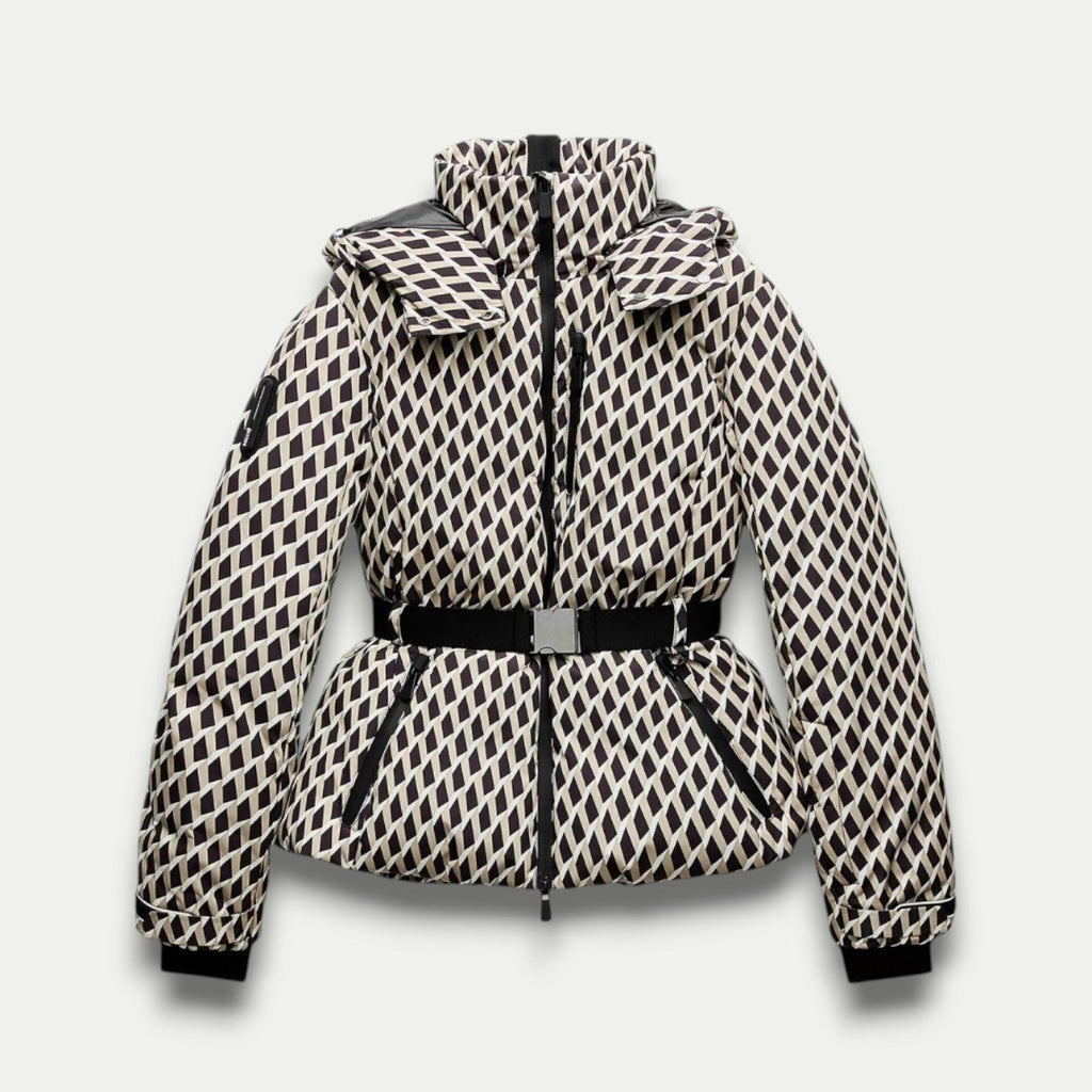 Mia | Geometric Patterned Insulated Puffer Jacket Women 0