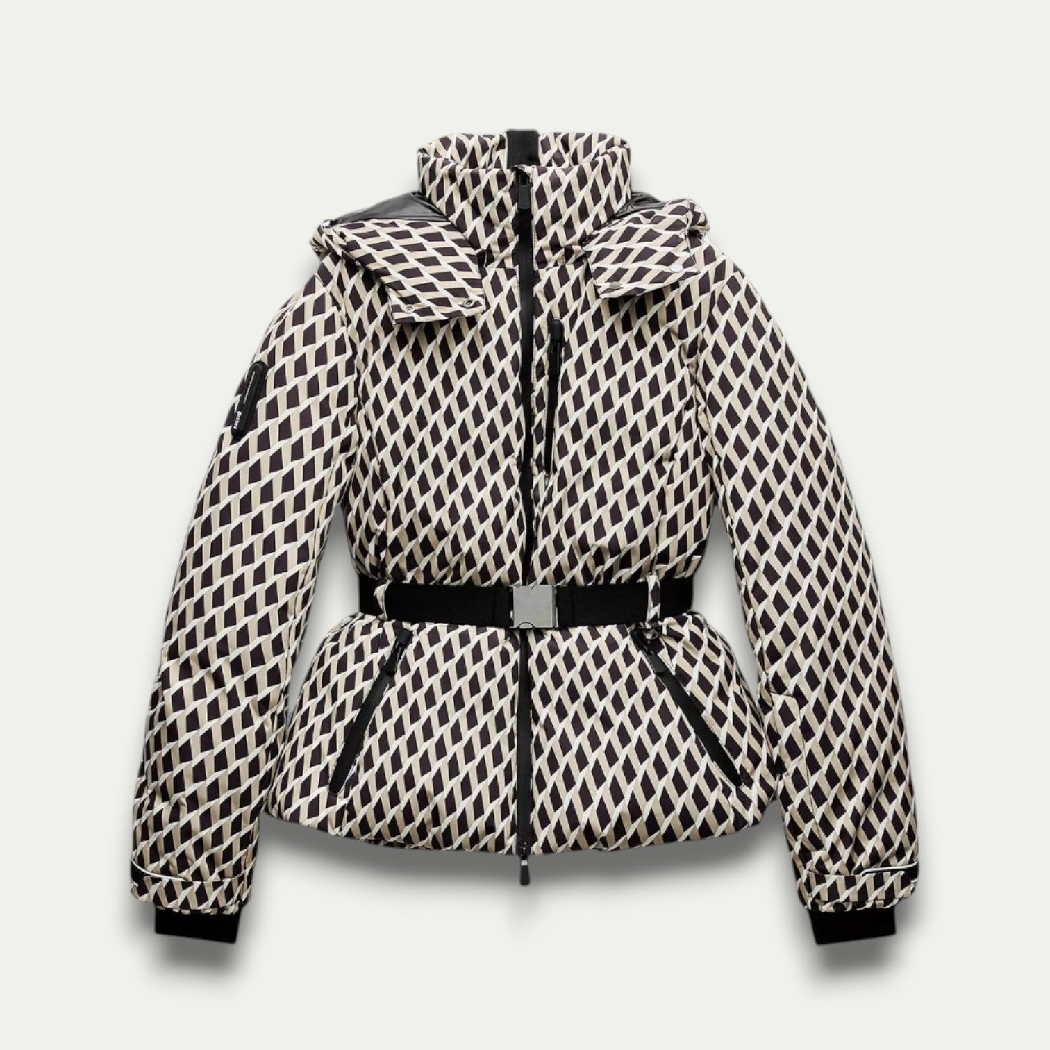 Mia | Geometric Patterned Insulated Puffer Jacket Women 0