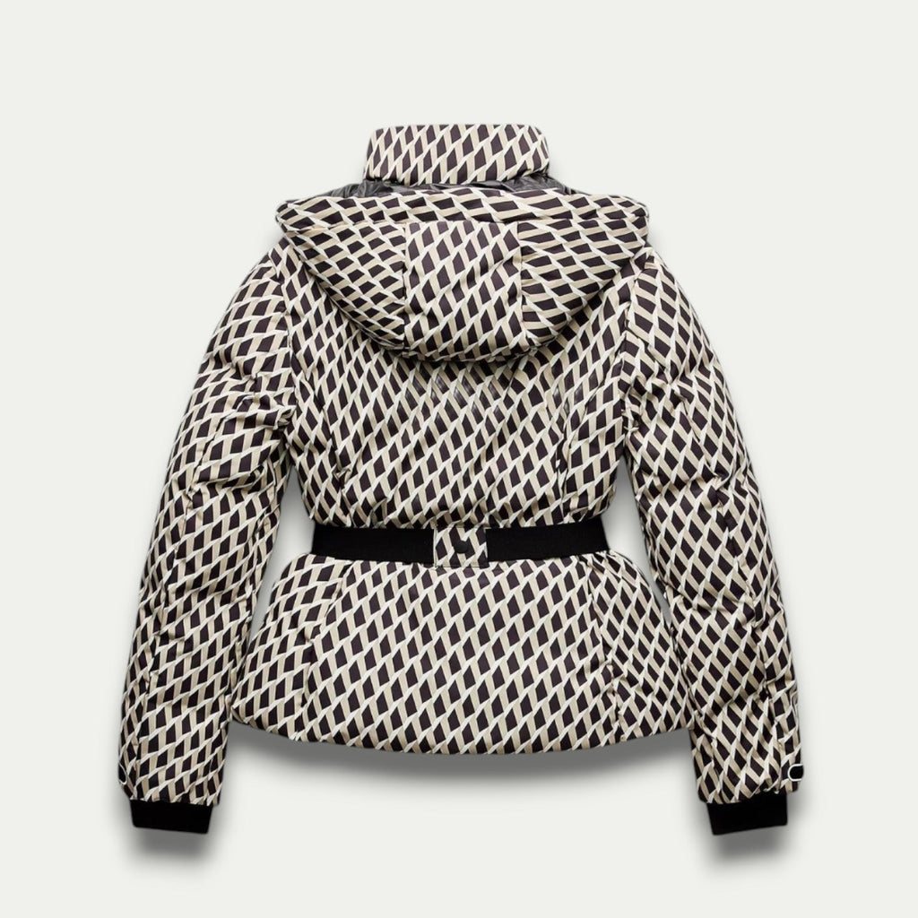 Mia | Geometric Patterned Insulated Puffer Jacket Women 1