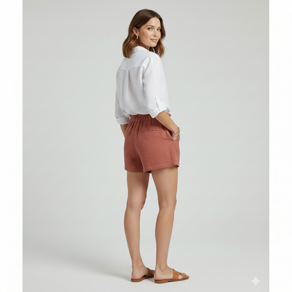 Mia | Lightweight Comfortable Crinkle Shorts 4