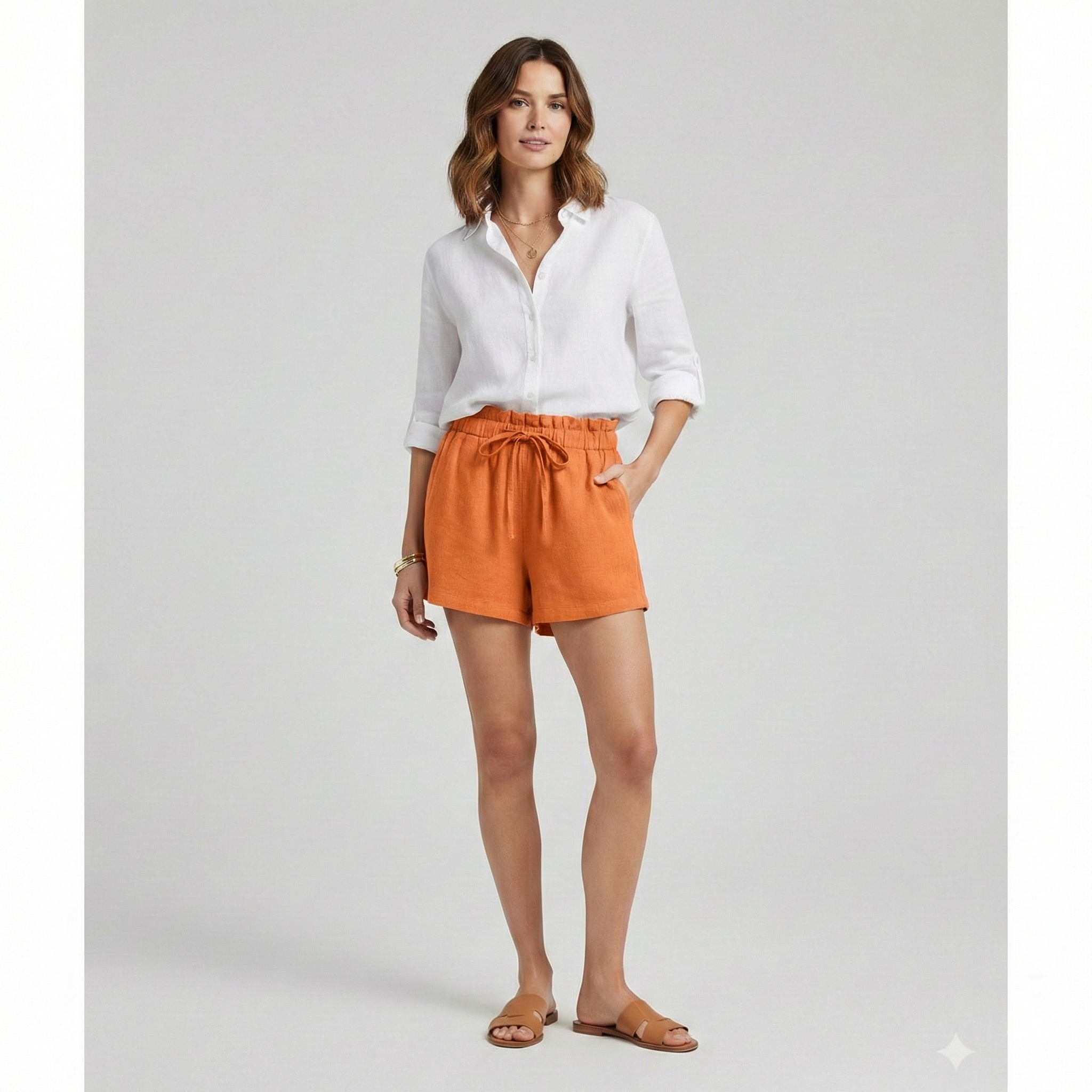 Mia | Lightweight Comfortable Crinkle Shorts 5