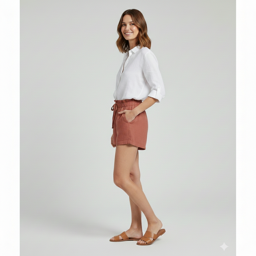 Mia | Lightweight Comfortable Crinkle Shorts 6