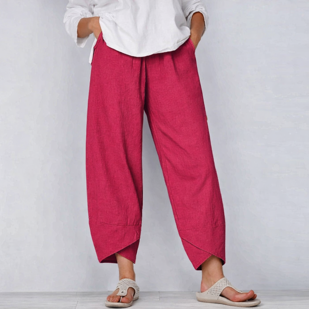 Mia | Lightweight Relaxed Wide Leg Women's Pants 3