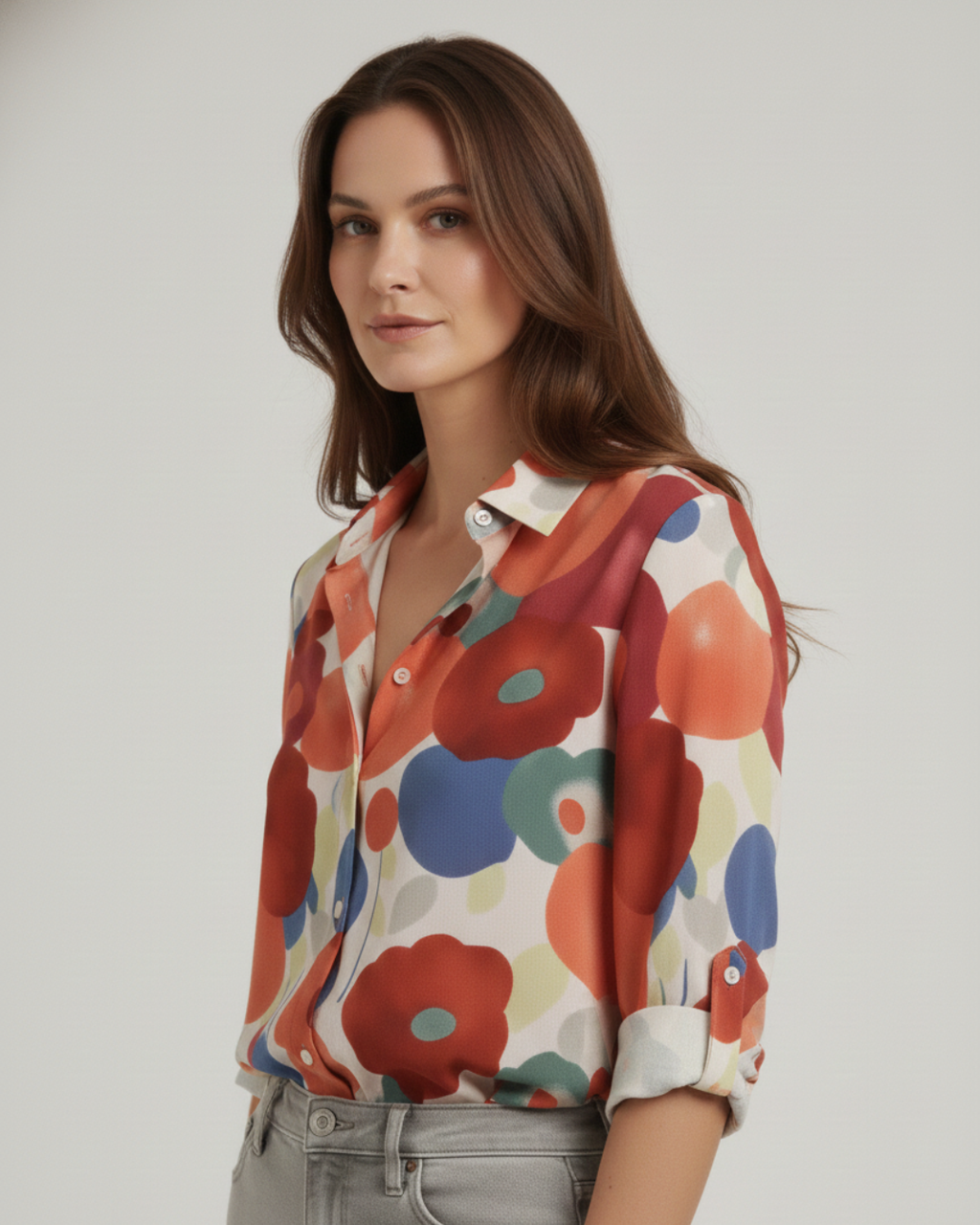 Mia | Relaxed Floral Summer Blouse 0