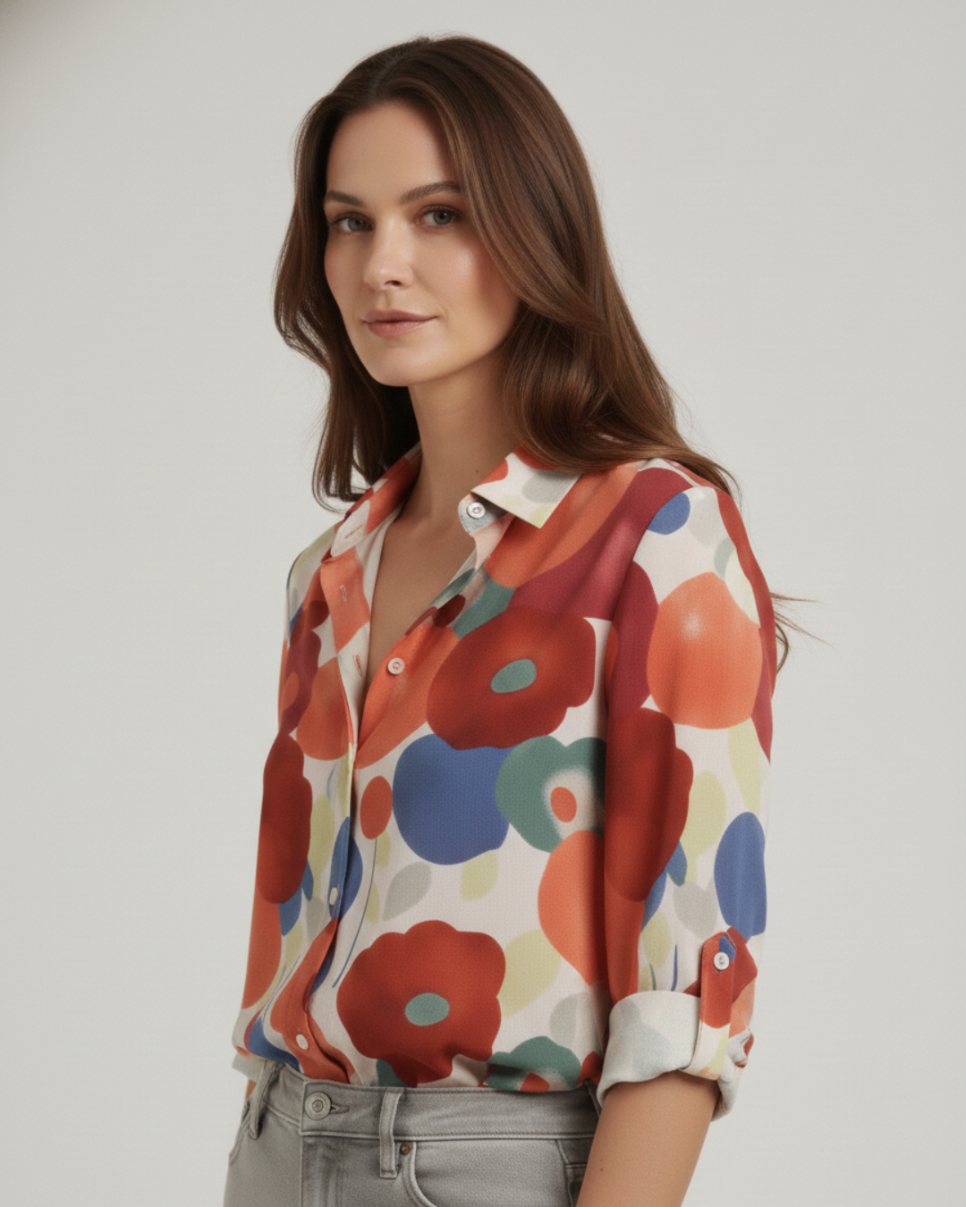 Mia | Relaxed Floral Summer Blouse 0
