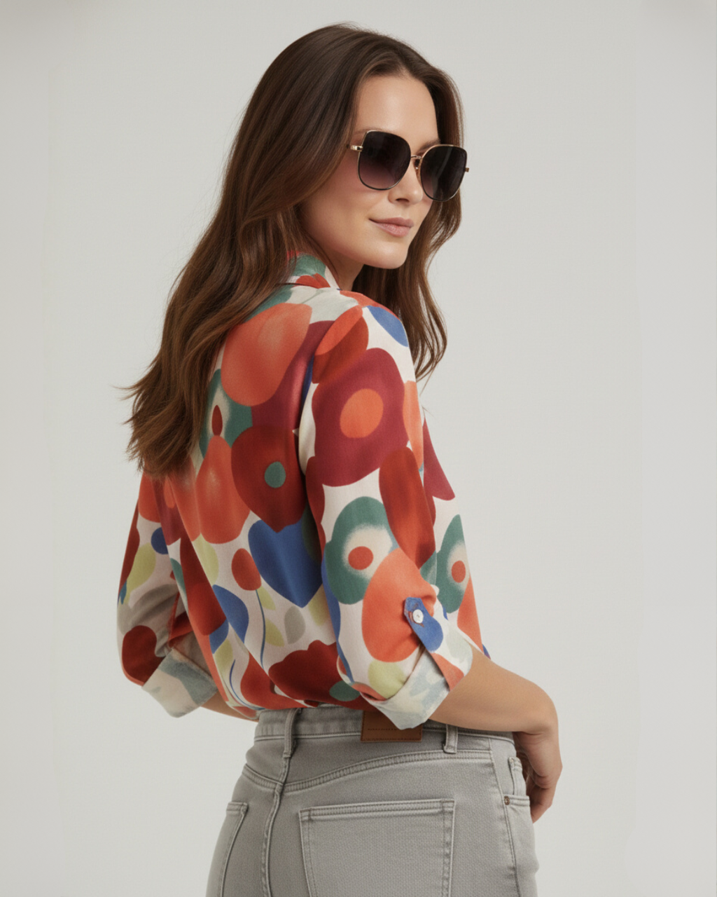 Mia | Relaxed Floral Summer Blouse 1