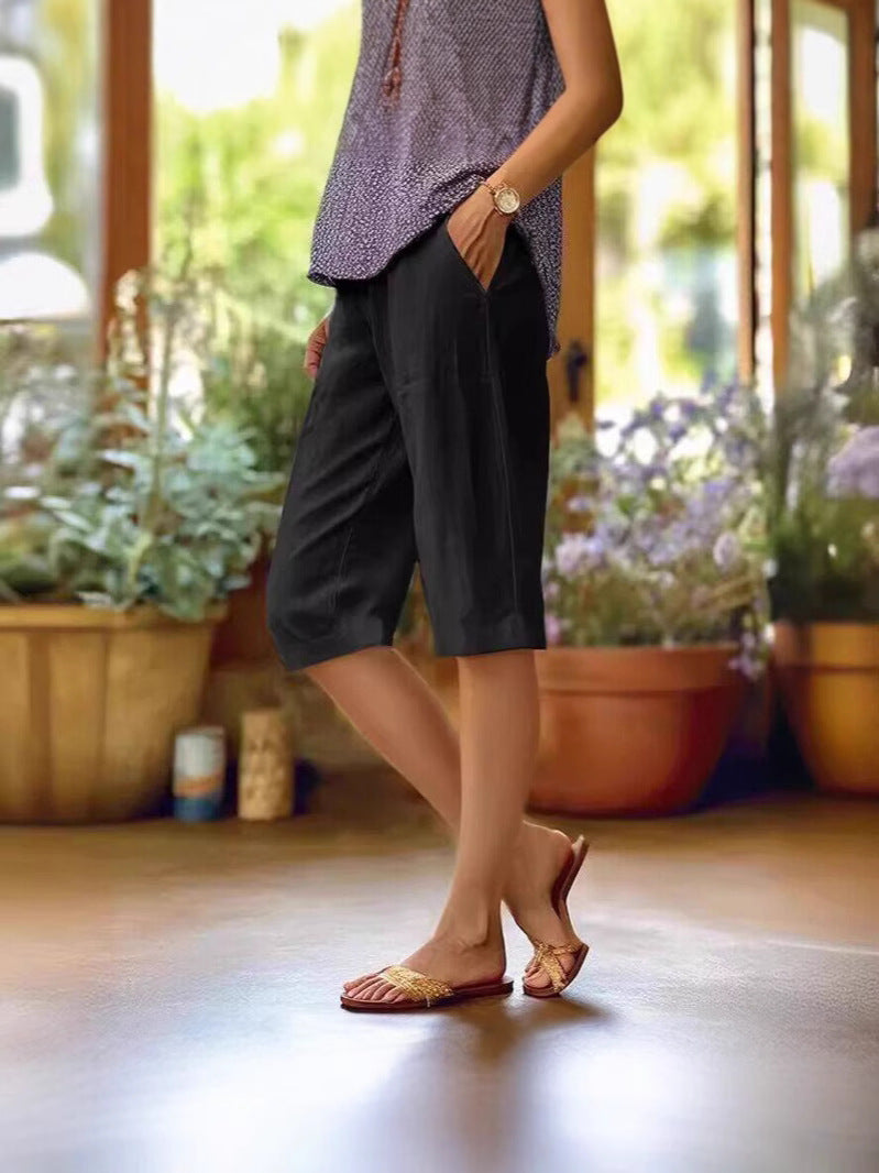 Mia | Relaxed Knee-Length Summer Shorts 4