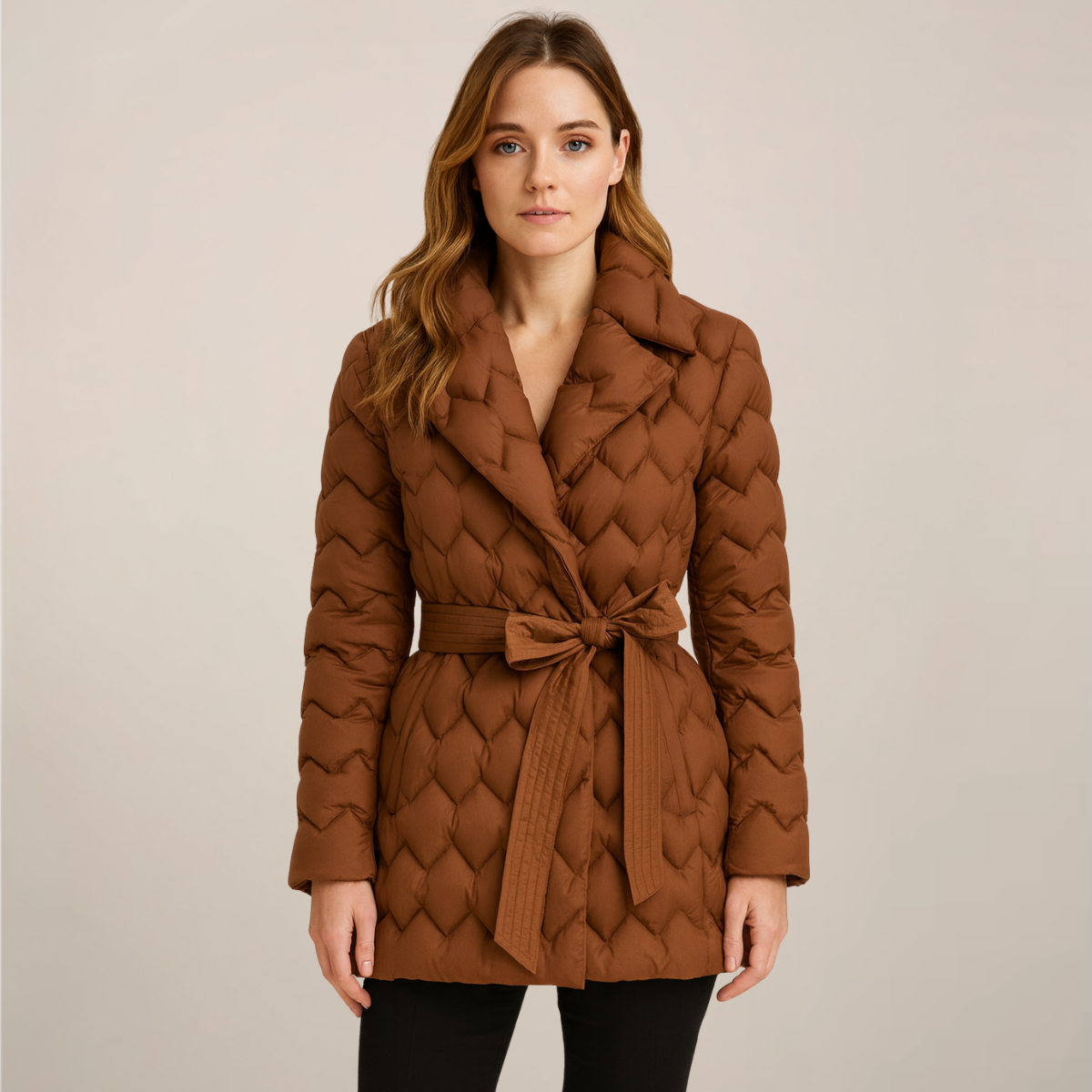 Mia | Stylish Black Quilted Puffer Jacket for Women 0