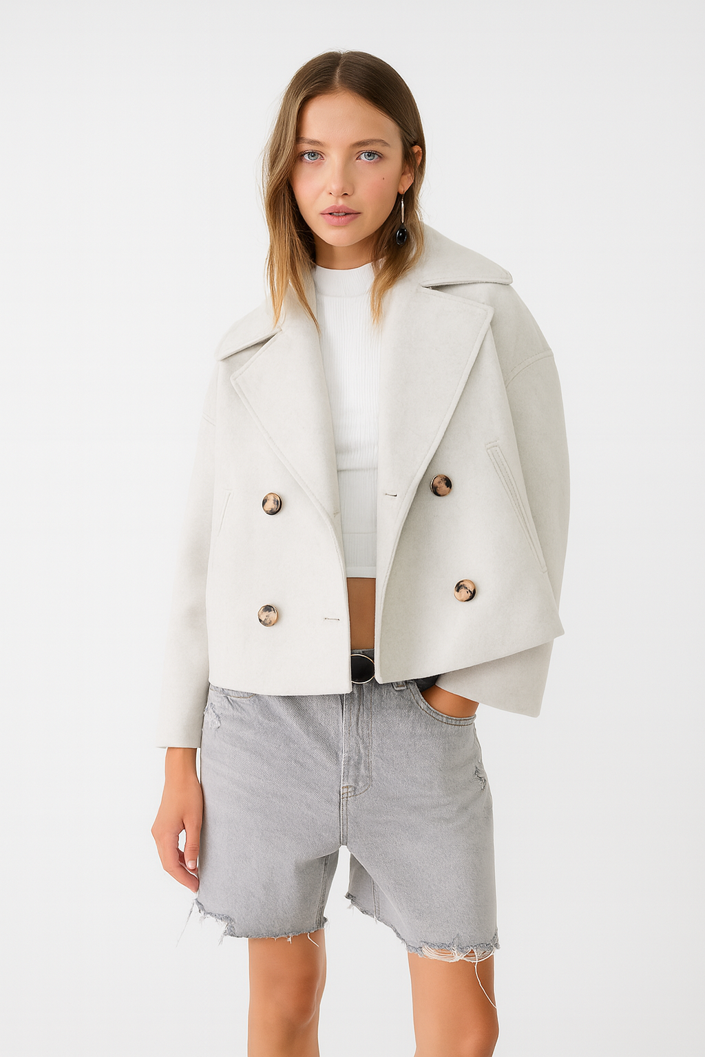 Mia | Stylish Cropped Winter Coat for Women 6