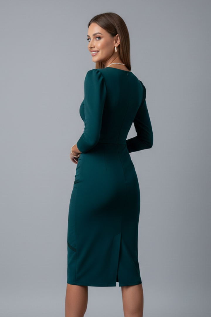 Mia | Stylish Elegant Knee-Length Dress 2