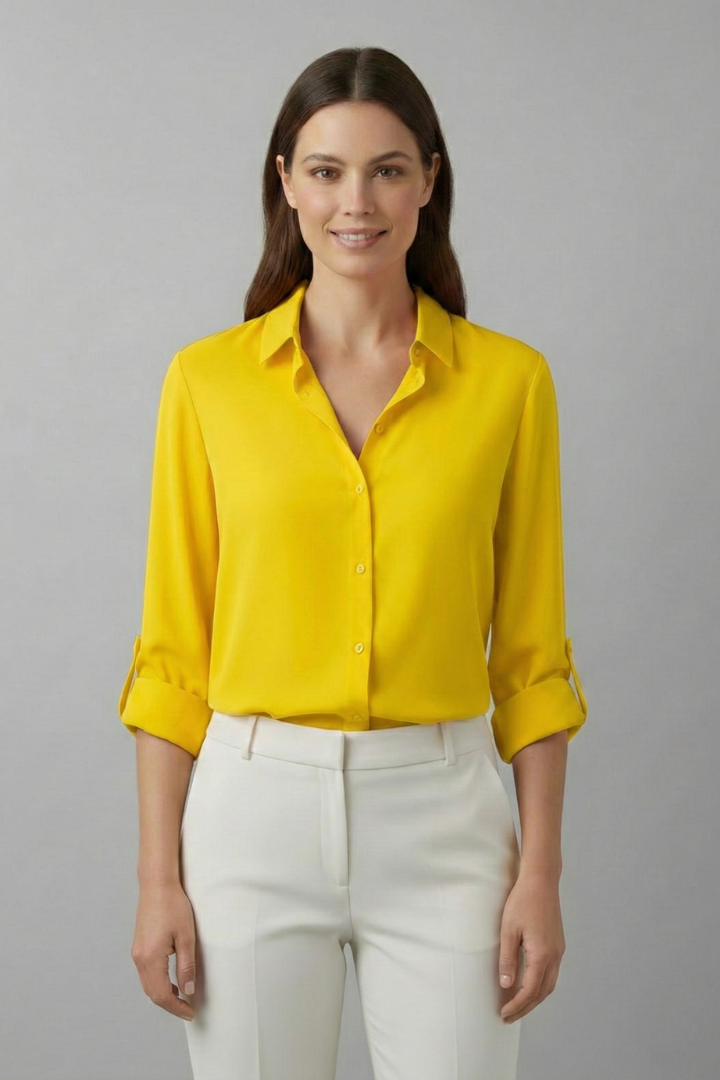 Mia | Stylish Long Sleeve Blouse with Structured Collar 9