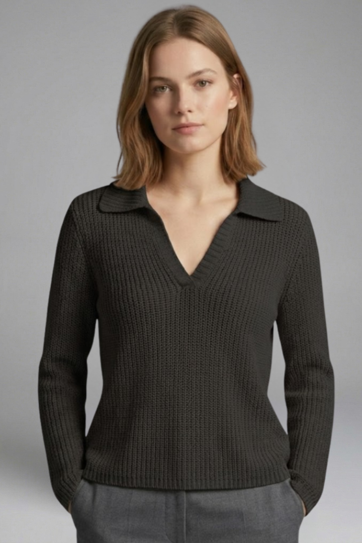 Mia | Stylish Textured Knitted Top with Three-Quarter Sleeves 7