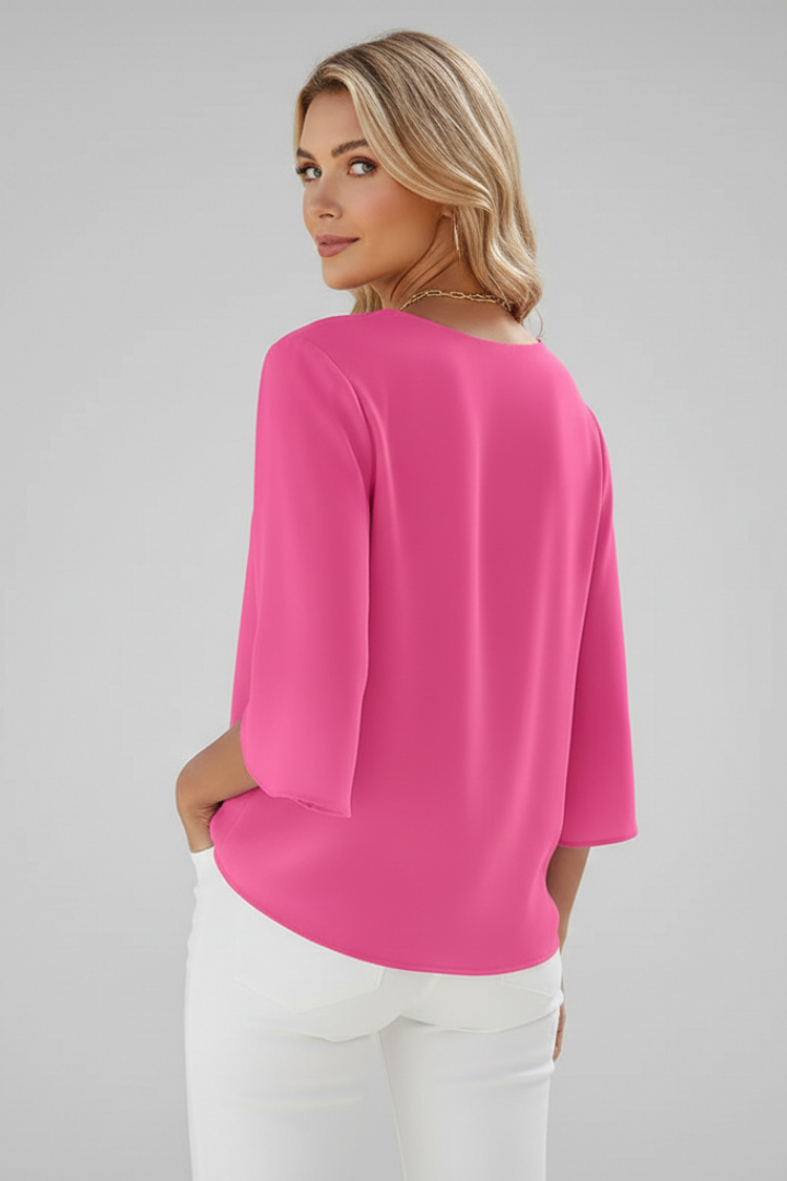 Nataly | Elegant Loose Summer Tunic Blouse 1