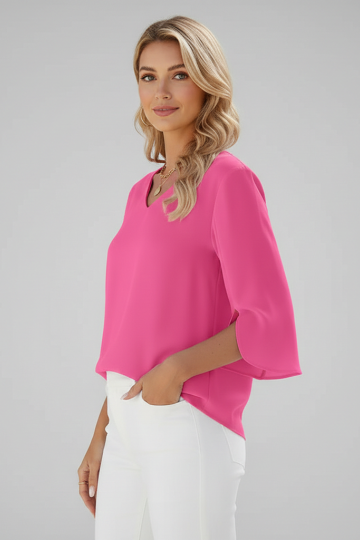 Nataly | Elegant Loose Summer Tunic Blouse 2