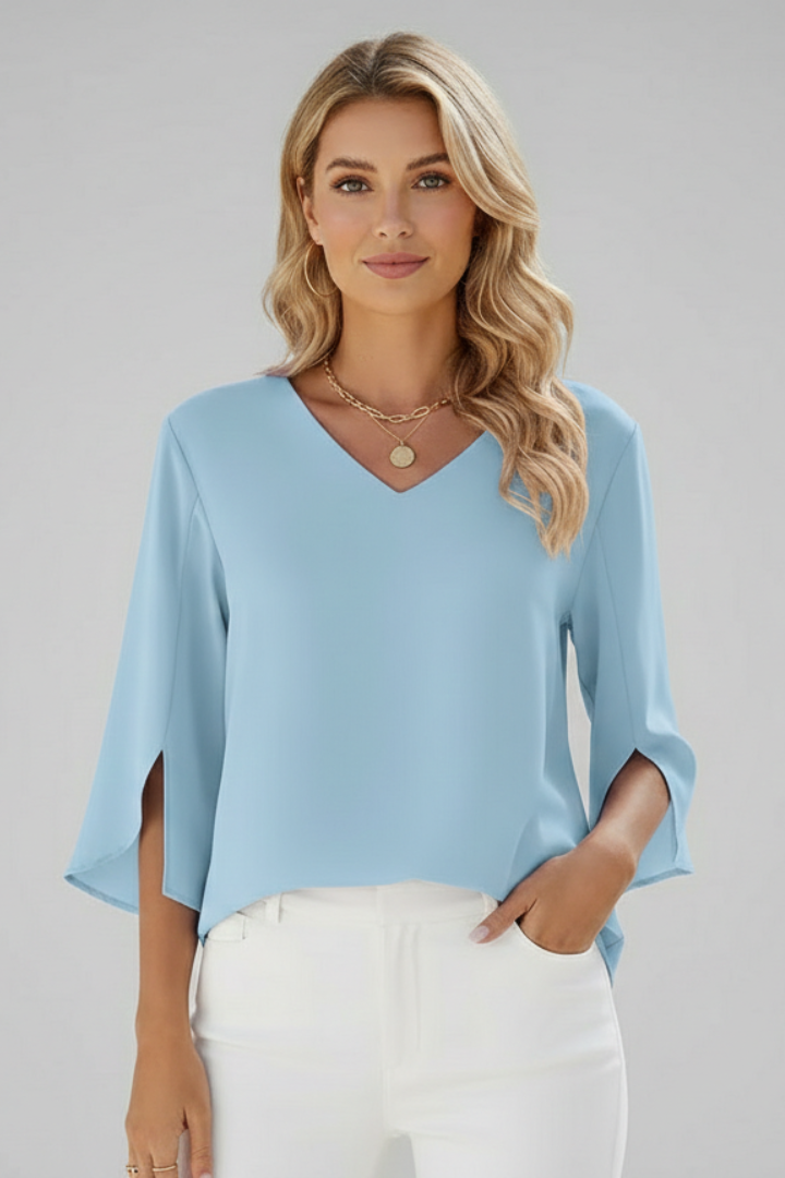 Nataly | Elegant Loose Summer Tunic Blouse 5
