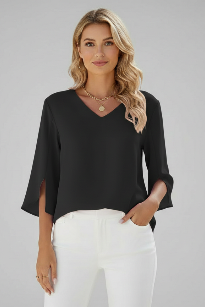 Nataly | Elegant Loose Summer Tunic Blouse 7