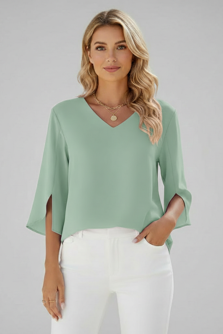 Nataly | Elegant Loose Summer Tunic Blouse 8